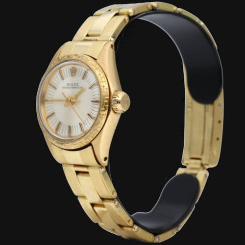Montre Rolex Oyster Perpetual - Montre femme en or jaune 25 mm 58 Facettes MT42354