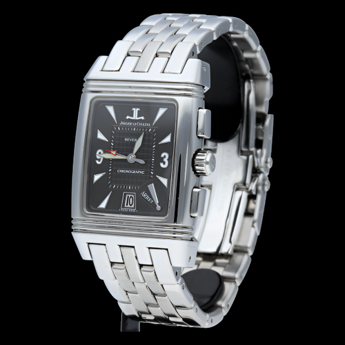 Montre Jaeger-LeCoultre Reverso - Montre Gran Sport Chronograph en acier 58 Facettes MT42509