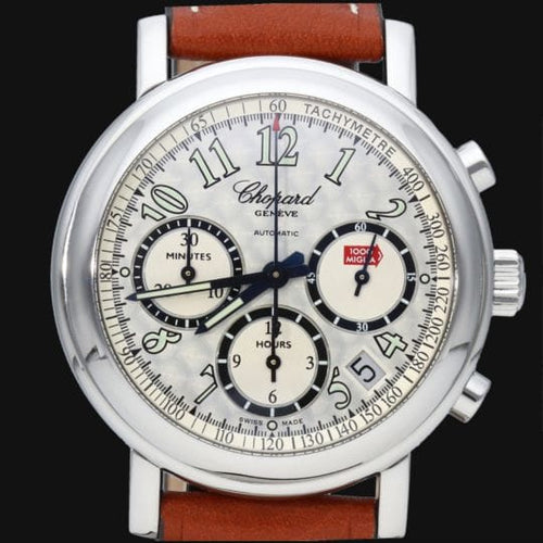 Montre Chopard Mille Miglia - Montre chronographe automatique homme 39 mm acier 58 Facettes MT42488