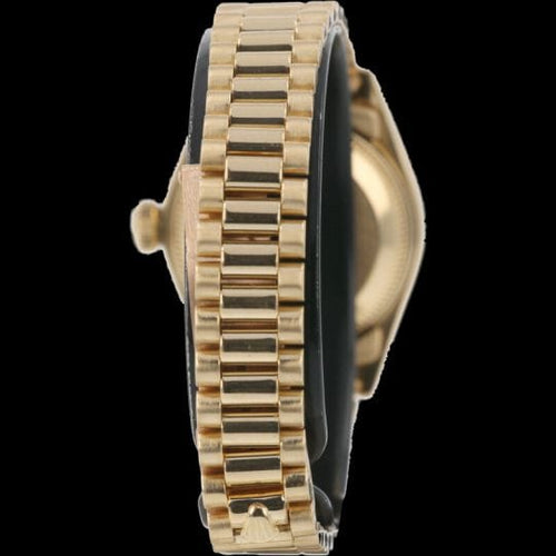 Montre Rolex Datejust - Montre Lady 26 mm en or jaune avec diamants 58 Facettes MT42418