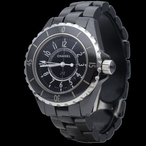 Montre Chanel J12 - Montre femme en céramique noire 33 mm 58 Facettes MT42547