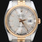 Montre Rolex Datejust - Montre 36 mm en or rose et acier 58 Facettes MT42556