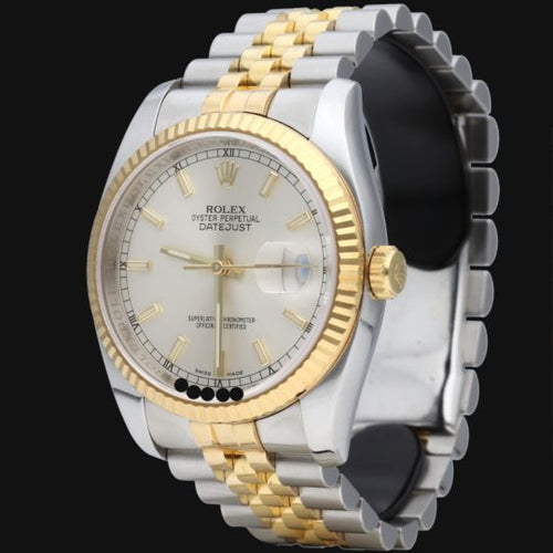 Montre Rolex Datejust - Montre 36 mm en or jaune et acier 58 Facettes MT42525