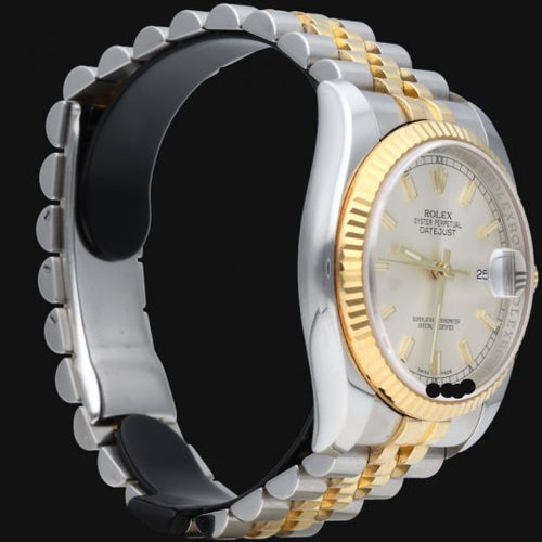 Montre Rolex Datejust - Montre 36 mm en or jaune et acier 58 Facettes MT42525