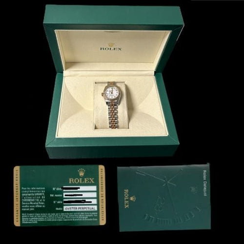 Montre Rolex Lady-Datejust 26 - Montre Oyster Perpetual en or rose et acier 58 Facettes MT42570