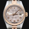 Montre Rolex - Montre Lady-Datejust 26 mm en or rose et acier 58 Facettes MT42572