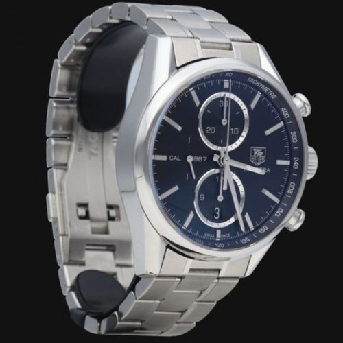 Montre TAG Heuer Carrera - Montre chronographe Calibre 1887 en acier 58 Facettes MT42770
