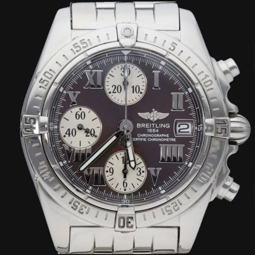 Montre Breitling Chronomat Cockpit - Montre chronographe automatique en acier 58 Facettes MT42037