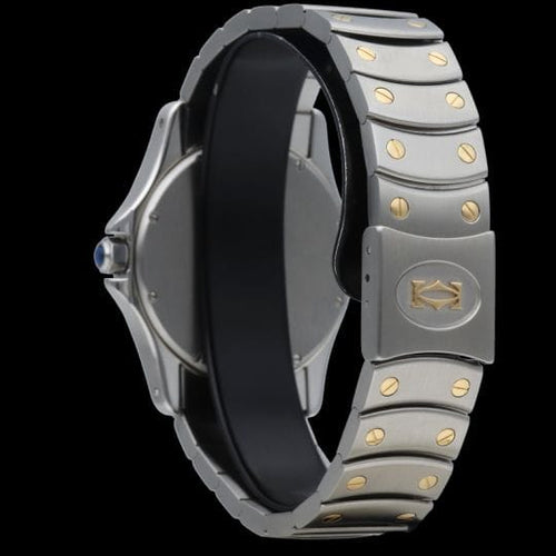 Montre Cartier Santos Ronde - Montre femme en or jaune et acier 58 Facettes MT42557