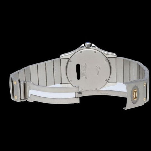 Montre Cartier Santos Ronde - Montre femme en or jaune et acier 58 Facettes MT42557