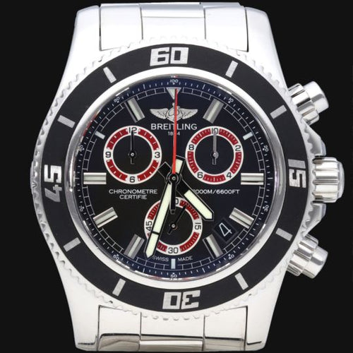 Montre Breitling Superocean - Montre chronographe M2000 en acier 58 Facettes MT42085