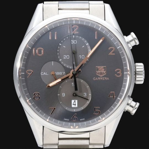 Montre TAG Heuer Carrera - Montre chronographe Calibre 1887 en acier 58 Facettes MT42823
