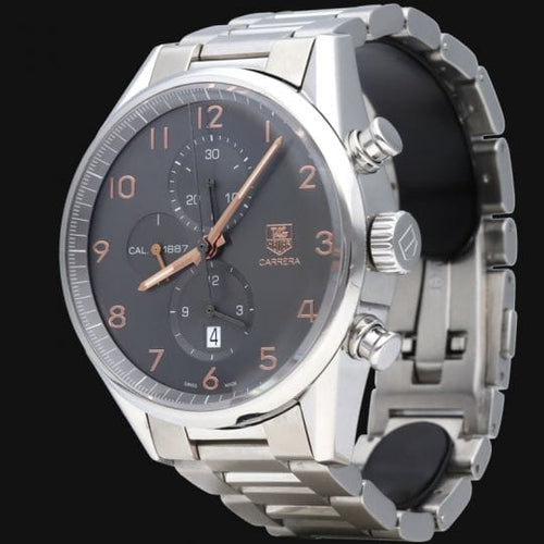 Montre TAG Heuer Carrera - Montre chronographe Calibre 1887 en acier 58 Facettes MT42823
