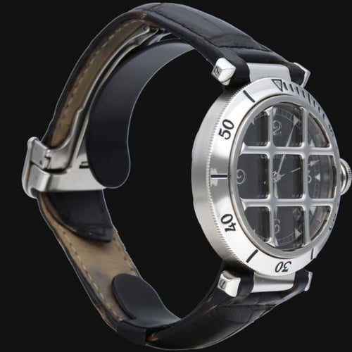 Montre Cartier Pasha - Montre automatique en acier 38 mm 58 Facettes MT42743