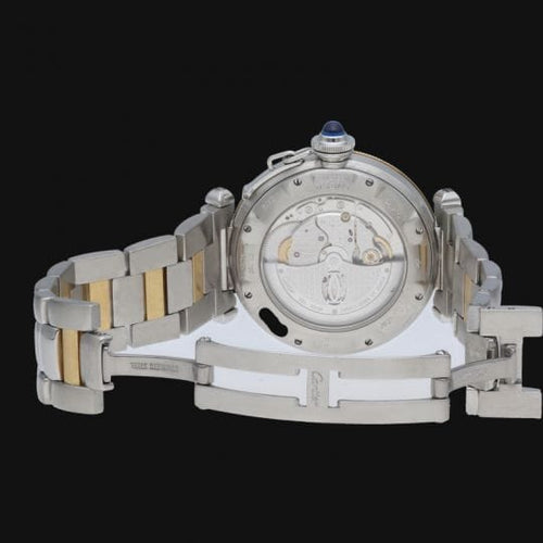 Montre Cartier Pasha - Montre automatique 38 mm en or jaune et acier 58 Facettes MT42758