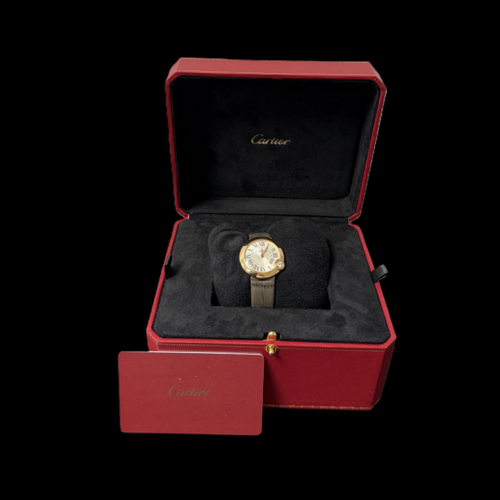 Montre Cartier Ballon Blanc - Montre femme en or rose 30 mm 58 Facettes MT42928