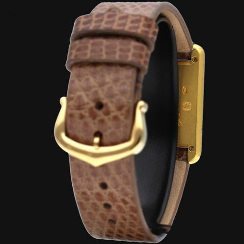 Montre Cartier Tank Vermeil - Montre femme quartz plaqué or 58 Facettes MT42665