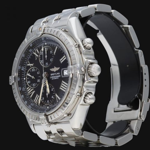 Montre Breitling Crosswind - Montre chronographe automatique homme en acier 58 Facettes MT42008