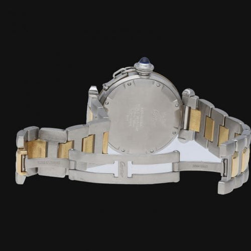 Montre Cartier Pasha - Montre automatique 35 mm en or jaune et acier 58 Facettes MT42741
