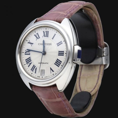Montre Cartier Clé de Cartier - Montre automatique 35 mm en acier 58 Facettes MT42697