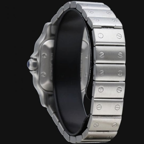 Montre Cartier Santos Galbée - Montre automatique en acier 58 Facettes MT42448