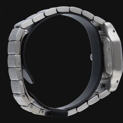 Montre Cartier Santos Galbée - Montre automatique en acier 58 Facettes MT42448
