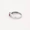 Bague 56.5 Bague or blanc, rubis et diamants 58 Facettes B250459