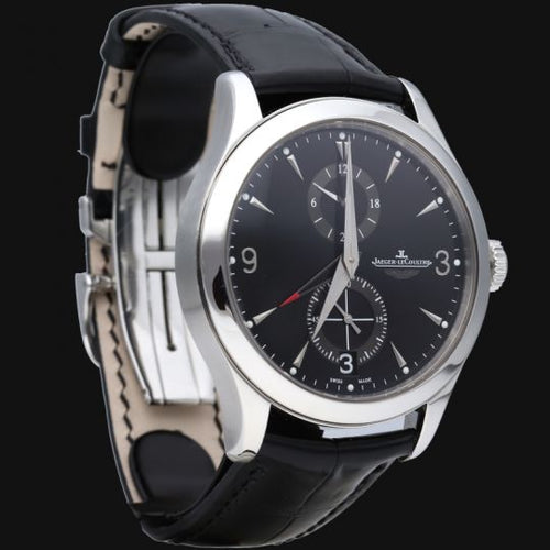Montre Jaeger-LeCoultre Master Hometime - Montre homme automatique en acier 58 Facettes MT43011