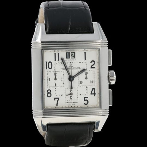 Montre Jaeger-LeCoultre Reverso Squadra - Montre GMT Chronograph en acier 58 Facettes MT43042