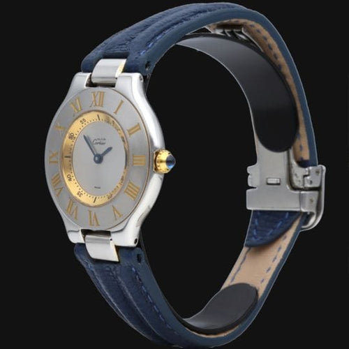 Montre Cartier Must 21 - Montre femme quartz en or jaune et acier 58 Facettes MT42985