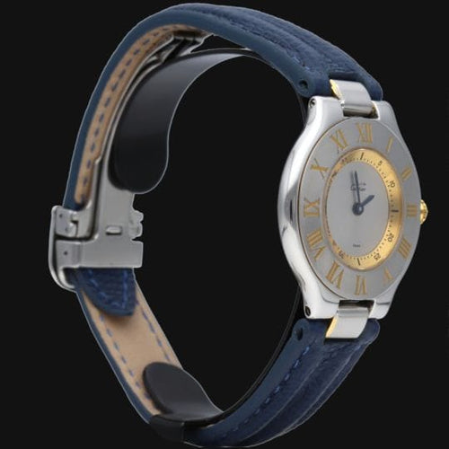 Montre Cartier Must 21 - Montre femme quartz en or jaune et acier 58 Facettes MT42985