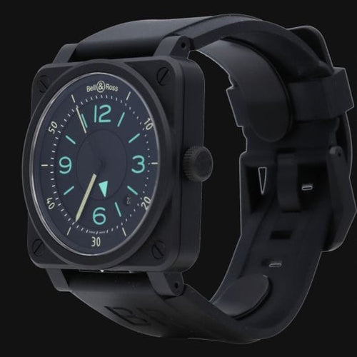 Montre Bell & Ross BR 03-92 Bi-Compass - Montre automatique homme 42 mm 58 Facettes MT43145
