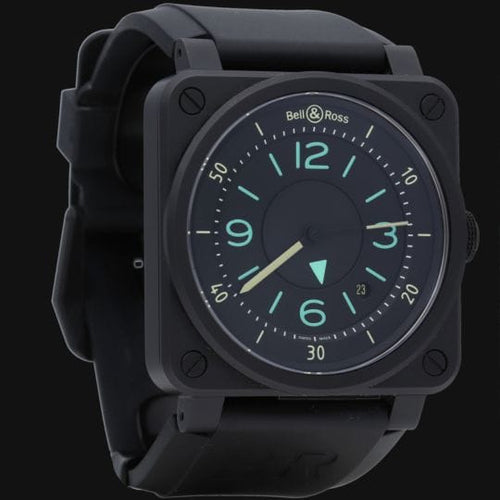 Montre Bell & Ross BR 03-92 Bi-Compass - Montre automatique homme 42 mm 58 Facettes MT43145
