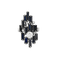 Bague 56 Bague moderniste or blanc, saphir et diamant 58 Facettes B250342
