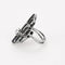 Bague 56 Bague moderniste or blanc, saphir et diamant 58 Facettes B250342