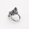 Bague 56 Bague moderniste or blanc, saphir et diamant 58 Facettes B250342