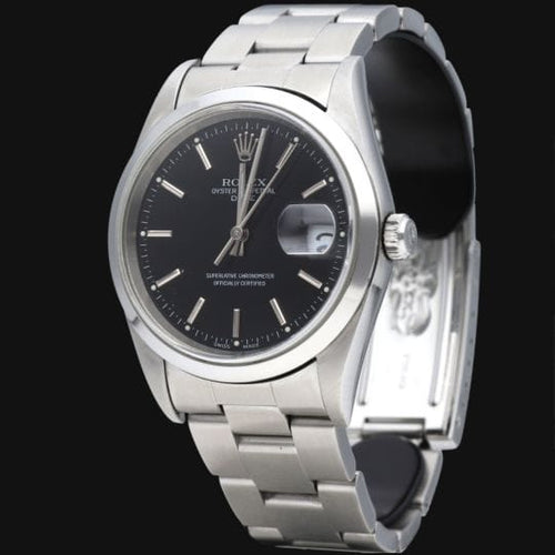 Montre Rolex Date - Montre 34 mm en acier 58 Facettes MT43255