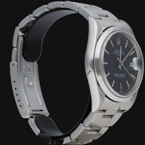 Montre Rolex Date - Montre 34 mm en acier 58 Facettes MT43255