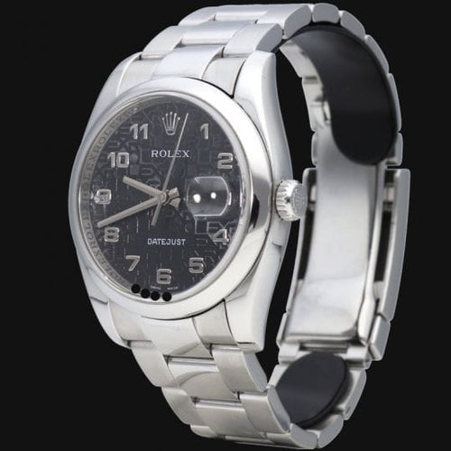 Montre Rolex Datejust 36 - Montre automatique en acier 58 Facettes MT43236
