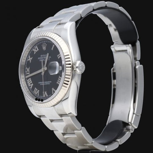 Montre Rolex Datejust - Montre 36 mm en acier et or blanc 58 Facettes MT43243