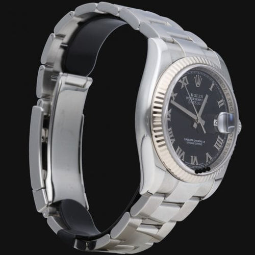 Montre Rolex Datejust - Montre 36 mm en acier et or blanc 58 Facettes MT43243