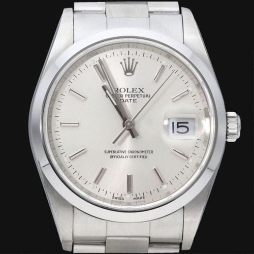 Montre Rolex Date - Montre femme 34 mm en acier 58 Facettes MT43254