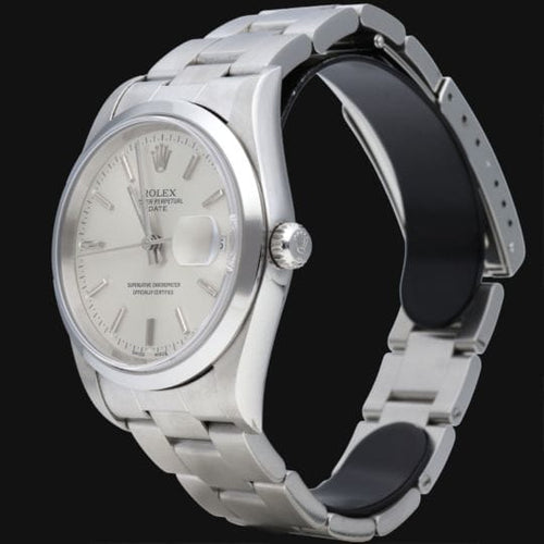 Montre Rolex Date - Montre femme 34 mm en acier 58 Facettes MT43254