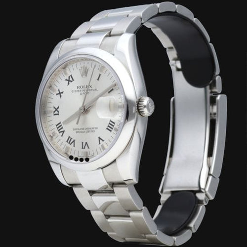 Montre Rolex Date - Montre 34 mm en acier 58 Facettes MT43265