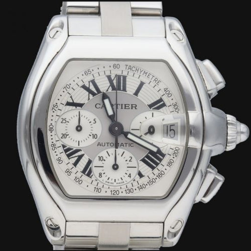 Montre Cartier Roadster - Montre chronographe automatique en acier 58 Facettes MT43366