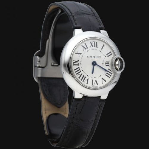 Montre Cartier Ballon Bleu de Cartier - Montre femme quartz 28 mm en acier 58 Facettes MT43379