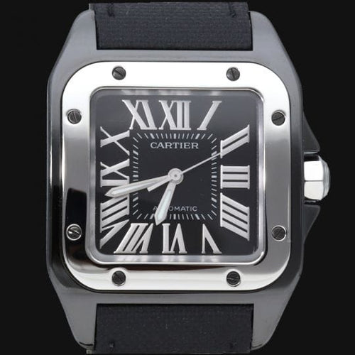 Montre Cartier Santos 100 - Montre automatique homme en acier 58 Facettes MT43373