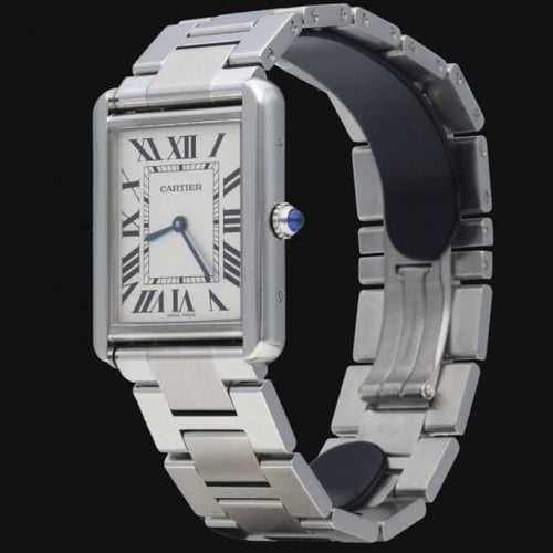 Montre Cartier Tank Solo - Montre quartz en acier 58 Facettes MT43409