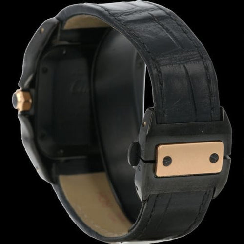 Montre Cartier Santos 100 - Montre automatique en or rose et acier 58 Facettes MT43374