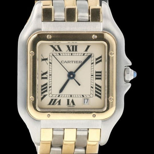 Montre Cartier Panthère - Montre en or jaune et acier, quartz 58 Facettes MT43383